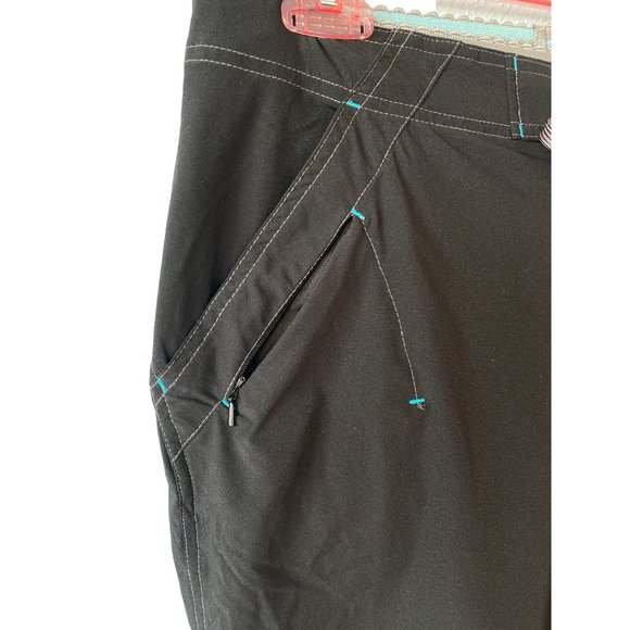 Novara Cycling Pants Crop Large Women's Capri Padded Liner Black Embroidered - Picture 10 of 16